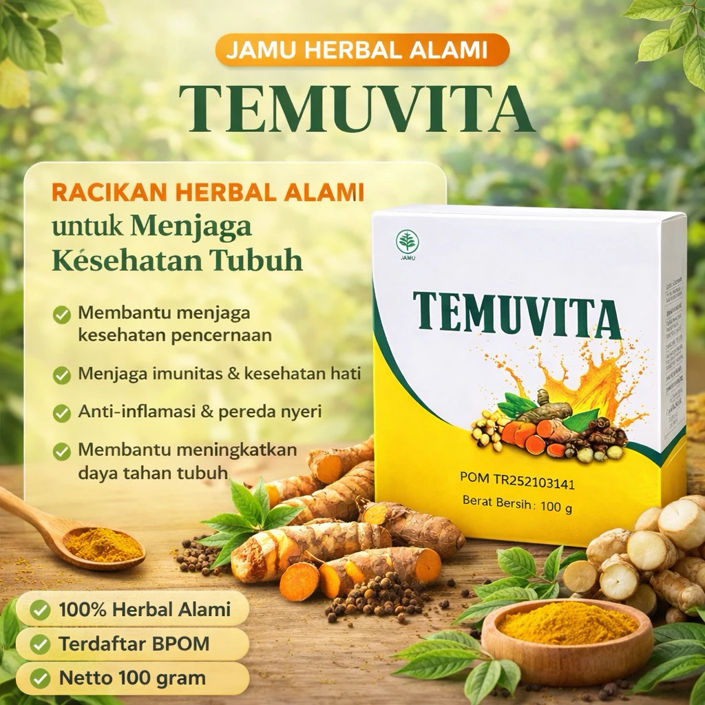 Herbal Lambung Tanpa Gula Temuvita 100 gram - Gambar 5